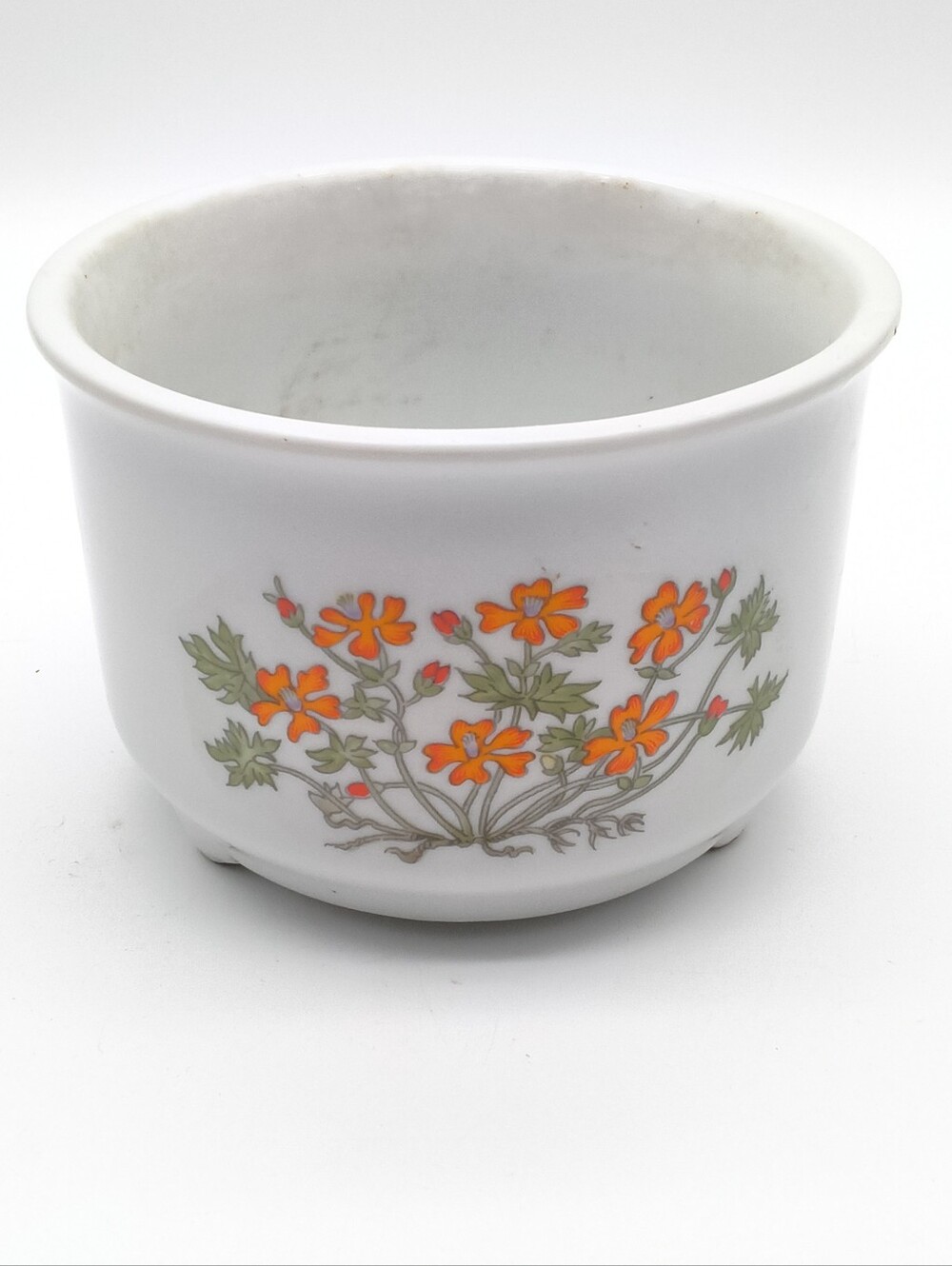 Vintage 1970s Takahashi San Francisco Footed Planter Porcelain Planter Pot Japan